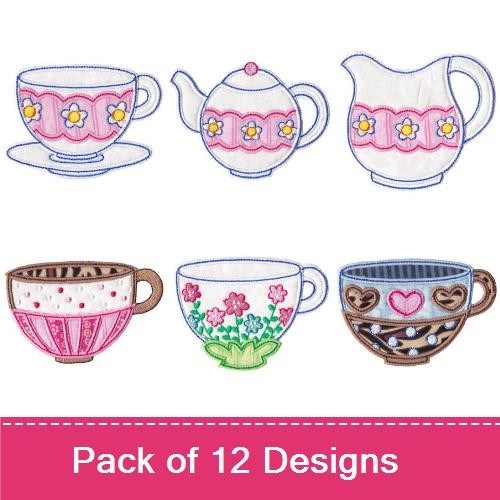 Time For Tea Applique