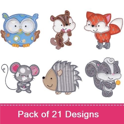 Forest Animals Applique