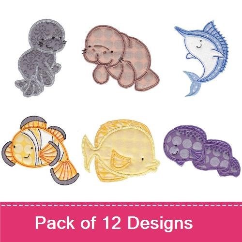 Sea Creatures Too Applique