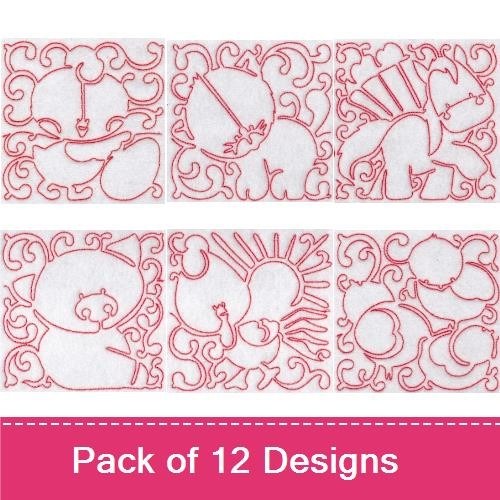 Silhouette Embroidery Bundle – Nature Inspired Designs (12 Designs)