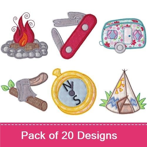 Camping Applique