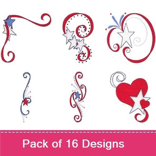 Patriotic Swirls
