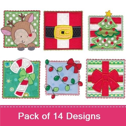 Box Christmas Applique