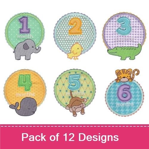 Baby Months Applique