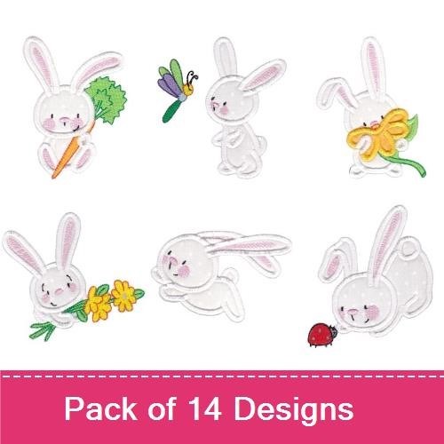 Snuggle Bunny Applique