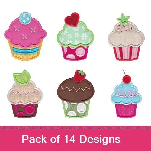 Hello Cupcake Applique
