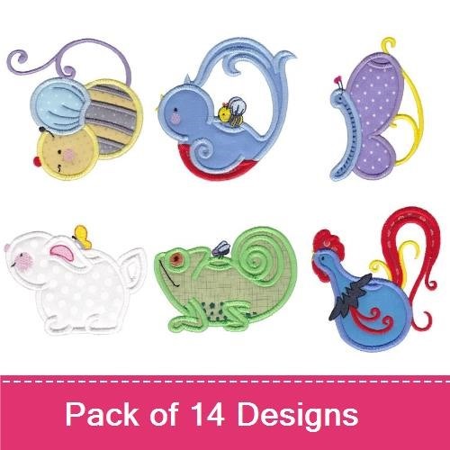 Animal Teapots Applique