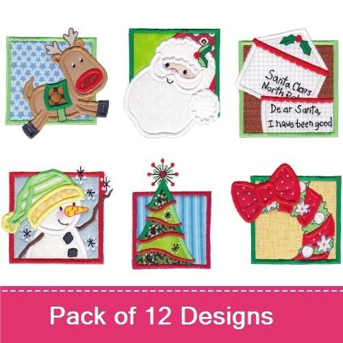 Framed Christmas Moments Applique
