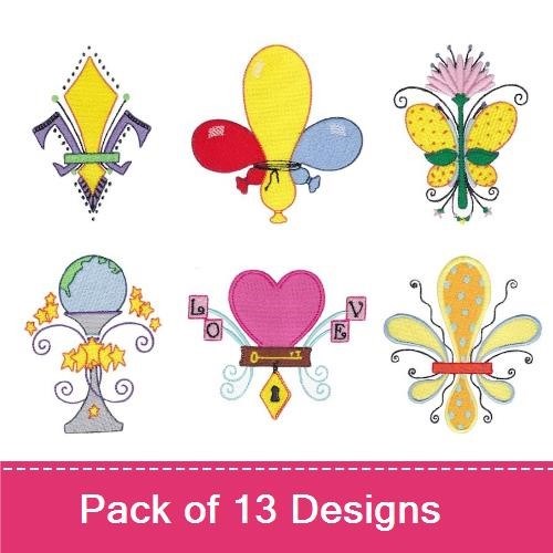 Fanciful Fleur De Lis