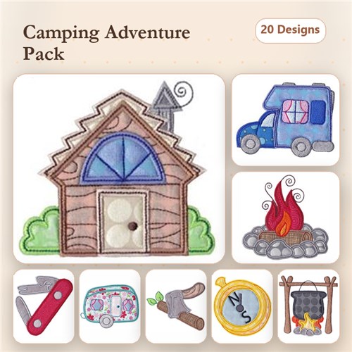 Camping Applique