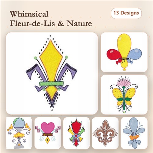 Fanciful Fleur De Lis
