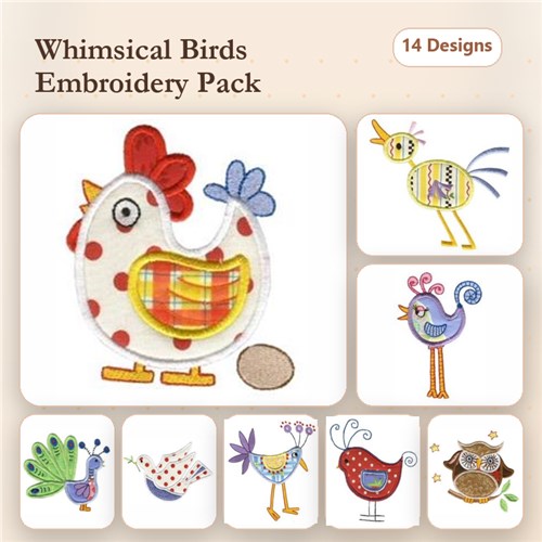Feathered Friends Applique