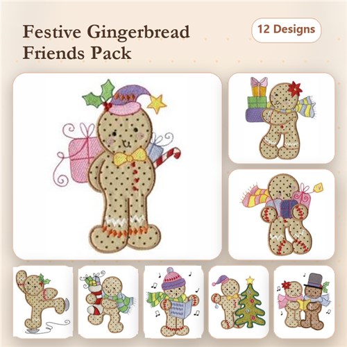 Gingerbreads Applique