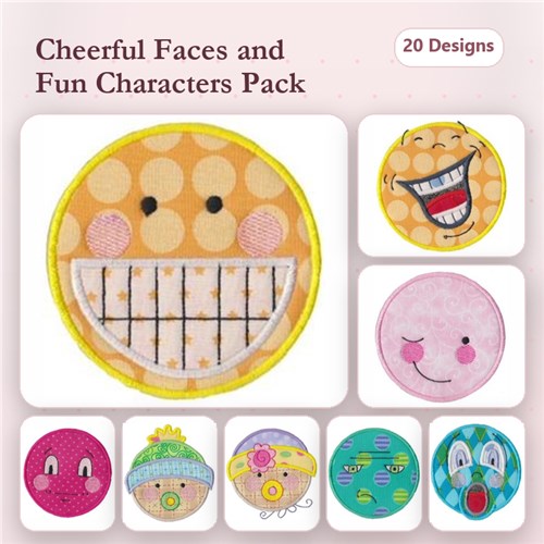 Silly Faces Applique