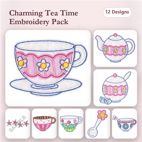 Time For Tea Applique