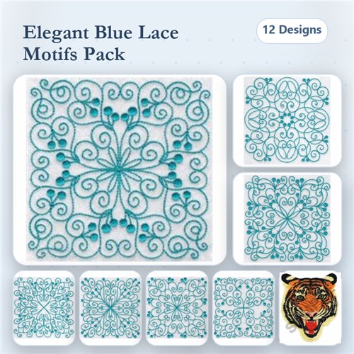 Wavy Quilt Blocks Redwork