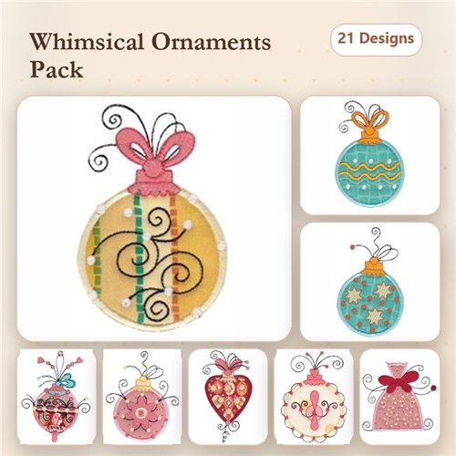 Whimsy Ornaments Applique