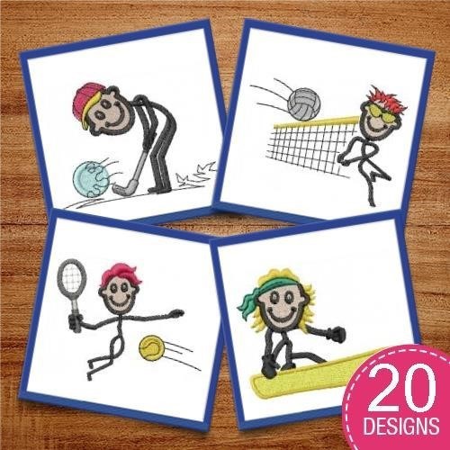 Sporty Stick Figure Joe