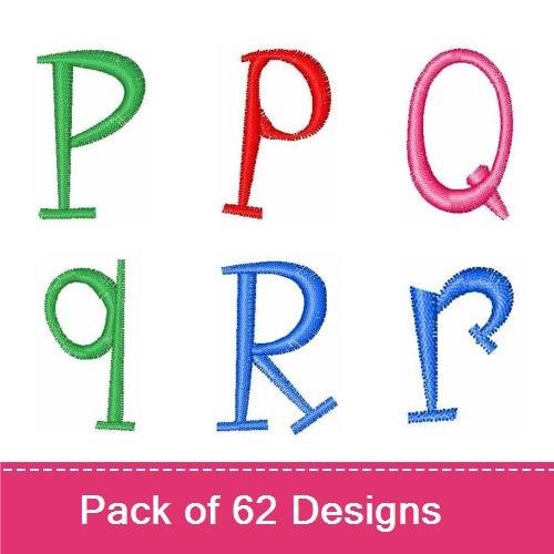 Colorful Numbers & Letters Embroidery Designs Bundle – Colorful Number 0, Colorful Number 1, Colorful Number 2 & More (62 Designs)