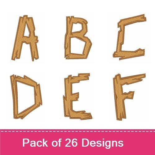 Wood Plank Font