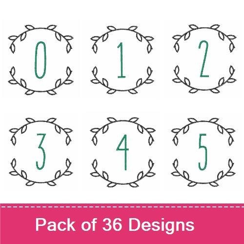Leaf Monogram Font