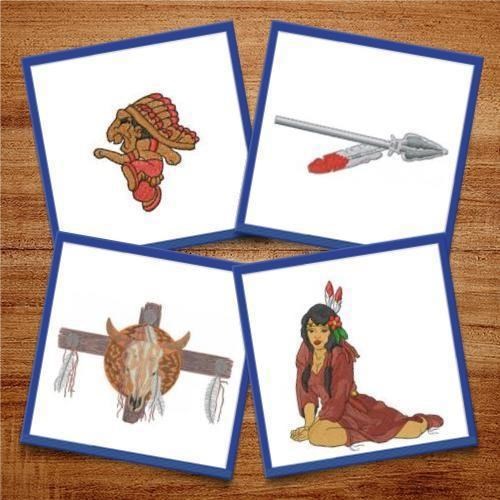 Native American Heritage Embroidery Designs Bundle – Dreamcatcher, Feather Arrow, Chief Feather & More (10 Designs)