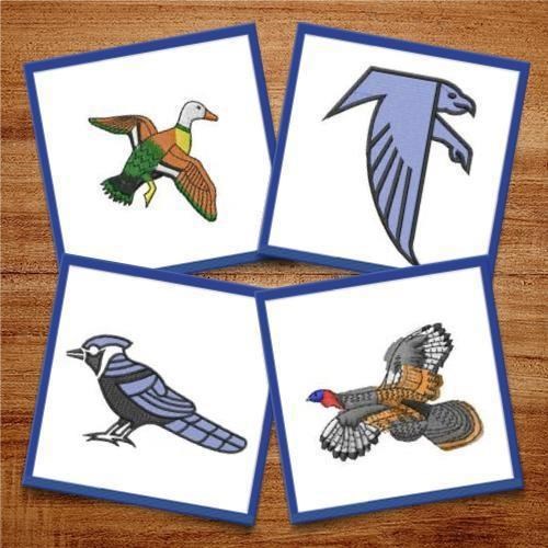 Colorful Birds Embroidery Designs Bundle – Hummingbird, Blue Jay, Toucan & More (16 Designs)