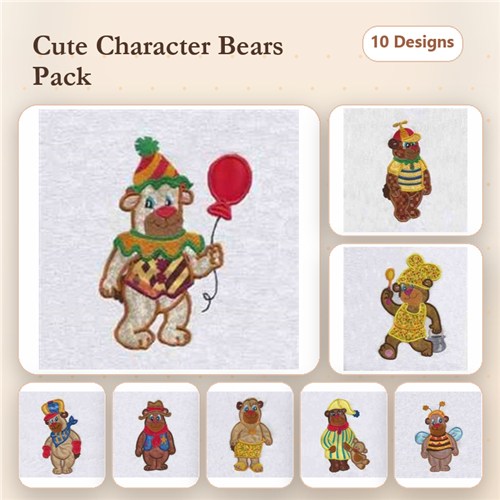 Applique Bears