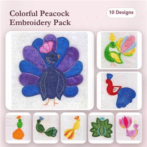 Applique Peacocks Applique Peacocks
