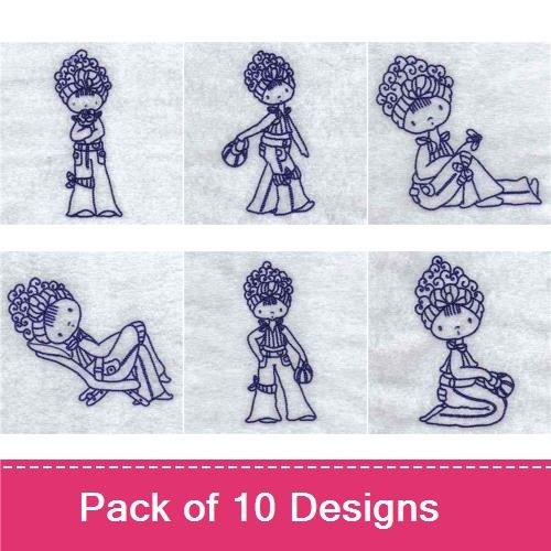 Line Art Fashion Girl