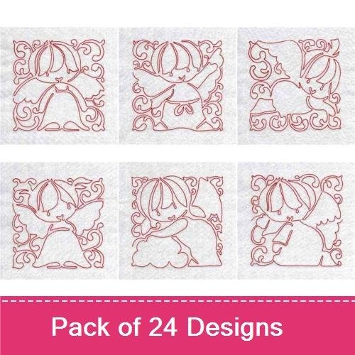 Lineart Angel Blocks