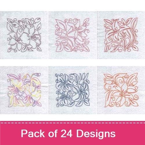 Lineart Lily Blocks