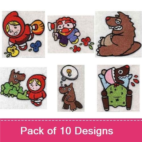Little Red Riding Hood Embroidery Bundle – Fairy Tale Designs (10 Designs)