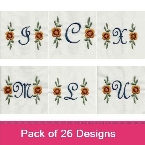 Script Flower Monogram