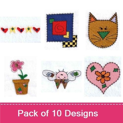 Flowers & Nature Embroidery Designs Bundle – Flowers Lettering, Sunflower, Bird & More (10 Designs)