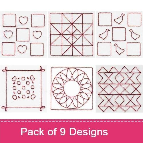 Trapunto Quilt Blocks 3