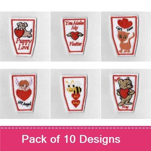 Puppy Love & Kitten Heart Embroidery Bundle – Cute Animal Designs (10 Designs)