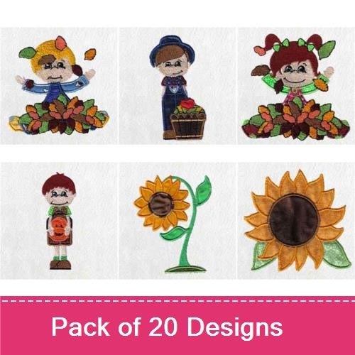 Applique Autumn Kids