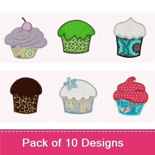 Applique Cupcakes