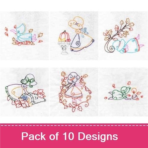 Crocodile, Heron & Elephant Embroidery Bundle – Animal Silhouettes (10 Designs)
