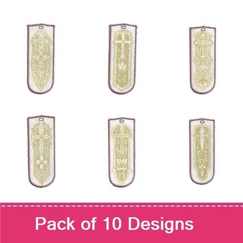 Lace Cross Bookmarks