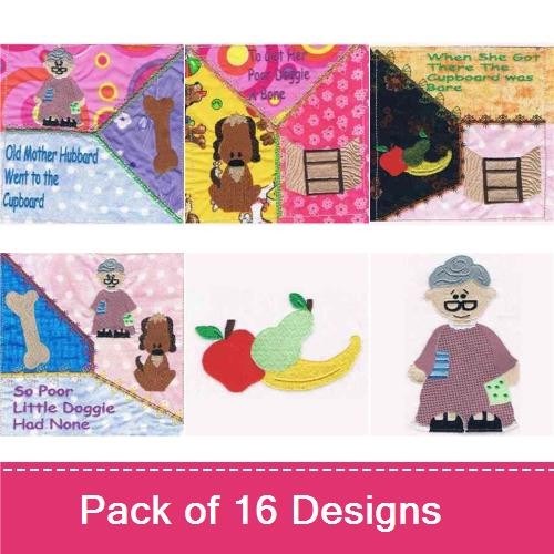 Old Mother Hubbard & Dog Embroidery Bundle – Fun Kitchen Designs (16 Designs)