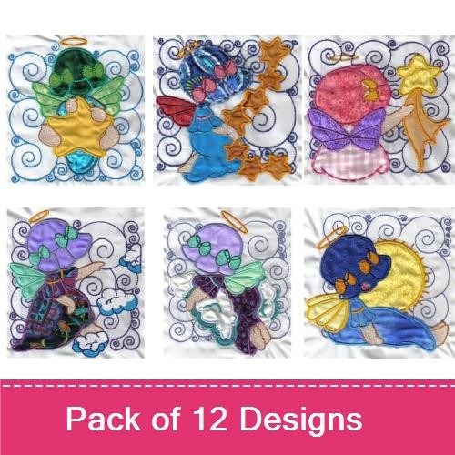 Applique Bonnet Angels