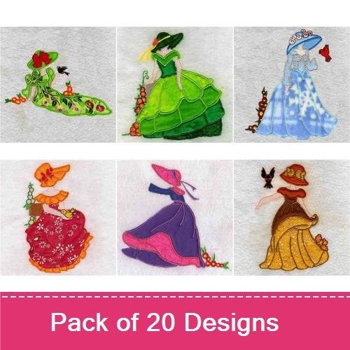 Applique Bonnets and Birds