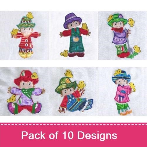 Applique Scarecrows