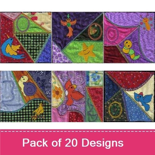 Fish, Bird & Sea Creature Embroidery Bundle – Fun and Colorful (20 Designs)