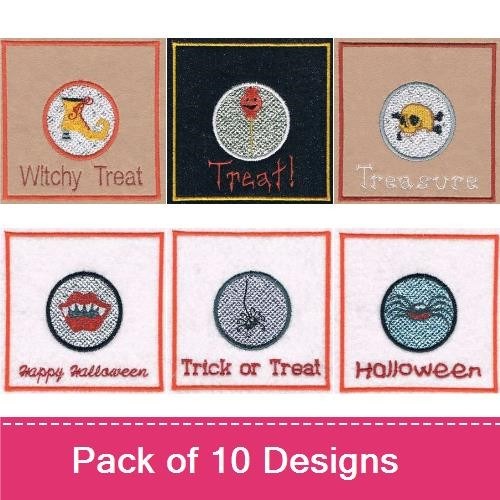 Halloween & Ocean Friends Embroidery Designs Bundle – Witchy Treat, Trick or Treat, Coral Dreams & More (10 Designs)