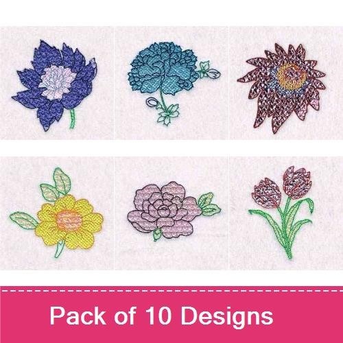 Cartoon Dog Embroidery Bundle – Cute Canine Designs (10 Designs)