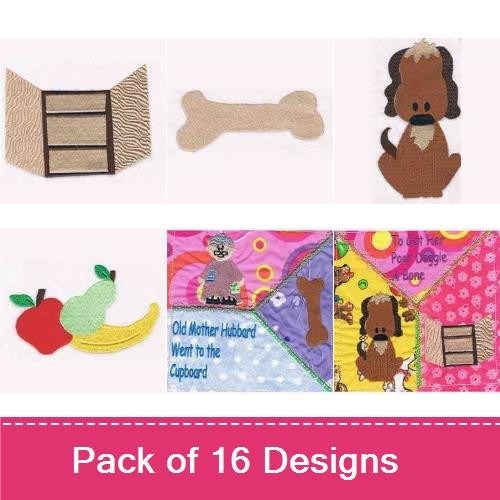Dog & Food Embroidery Bundle – Fun Designs (16 Designs)