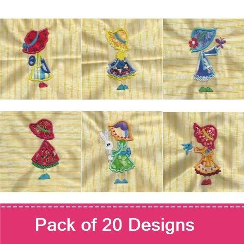 Cartoon Characters Embroidery Bundle – Fun Designs (20 Designs)
